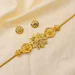High-Quality City Gold Plated Necklace & Earring Set
