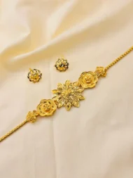 High-Quality City Gold Plated Necklace & Earring Set